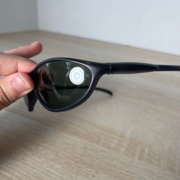 Vintage B&L Ray-Ban RB2047 Cutters W3125 Sunglasses RARE! Matte Black Green Lens - Picture 8 of 11